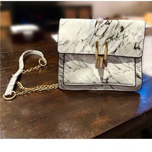 Marble-Print - Crossbody Bag